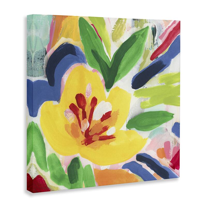 Stupell Vivid Lively Florals Canvas Wall Art Design By June Erica Vess