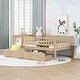 preview thumbnail 4 of 95, Roomfitters Twin Size Daybed Wood Frame with Two Storage Compartments, Space-Saving and Stylish Design for Any Room Natural - Twin