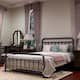 Alazyhome Simple Vintage Metal Platform Bed Frame, Easy-Assembly