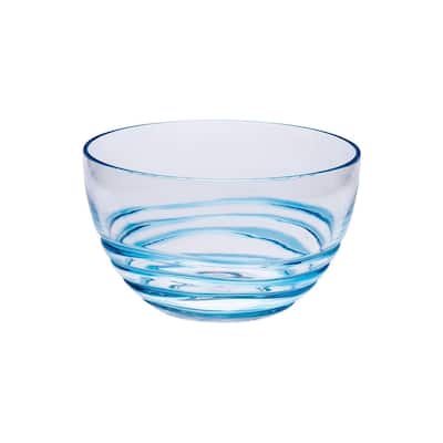 Swirl Acrylic Serving Bowls, Unbreakable Small Plastic Bowls