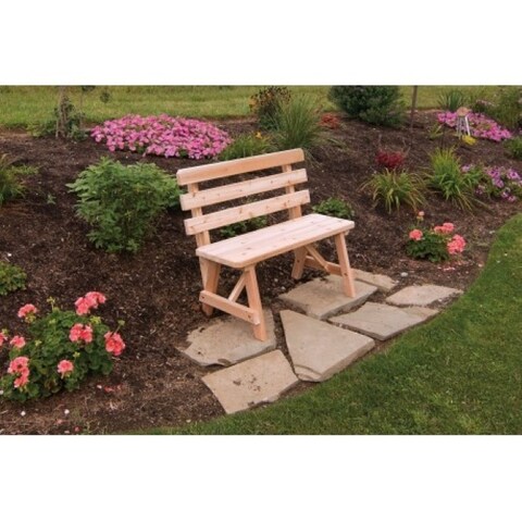 Pine 3' Traditional Backed Bench
