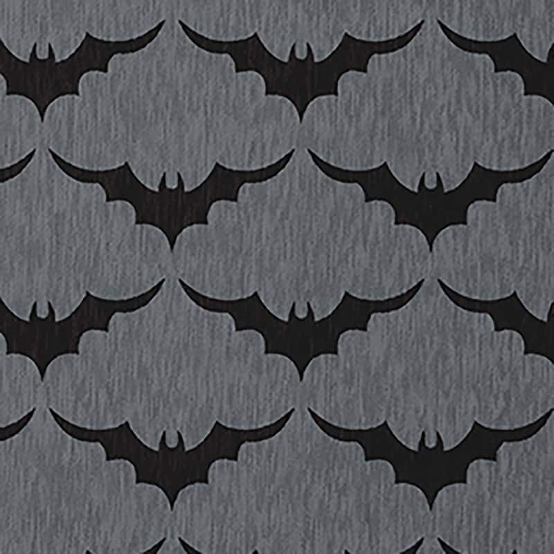 Bat Colony Halloween Chenille Rug, 18" x 30"