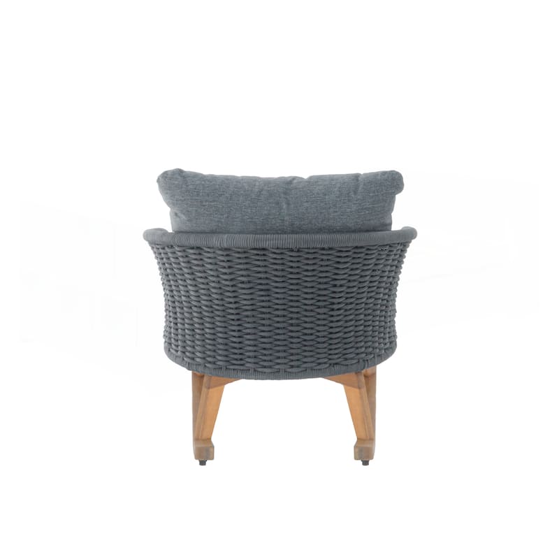 Contemporary Minimalist Wicker Rocking Chair