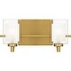 preview thumbnail 1 of 6, Kolt 2-Light Brushed Gold Bath Light