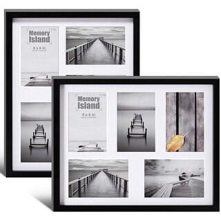 Memory Island Picture Photo Frames 5x7 with 4x6 and 3.5x5 Mat,10 Pack,White Memory Island Picture Photo Frames 5x7 with 4x6 and 3.5x5 Mat,10 Pack,White