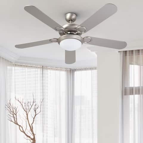 CO-Z 52" 5-Blade Reversible Ceiling Fan with LED Light and Remote