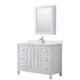 Option White / Giotto Quartz Top / Polished Chrome