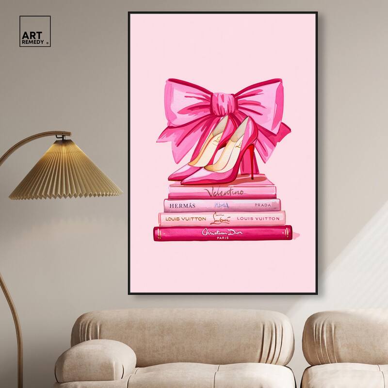 Roseate Runway Reads Canvas by Art Remedy