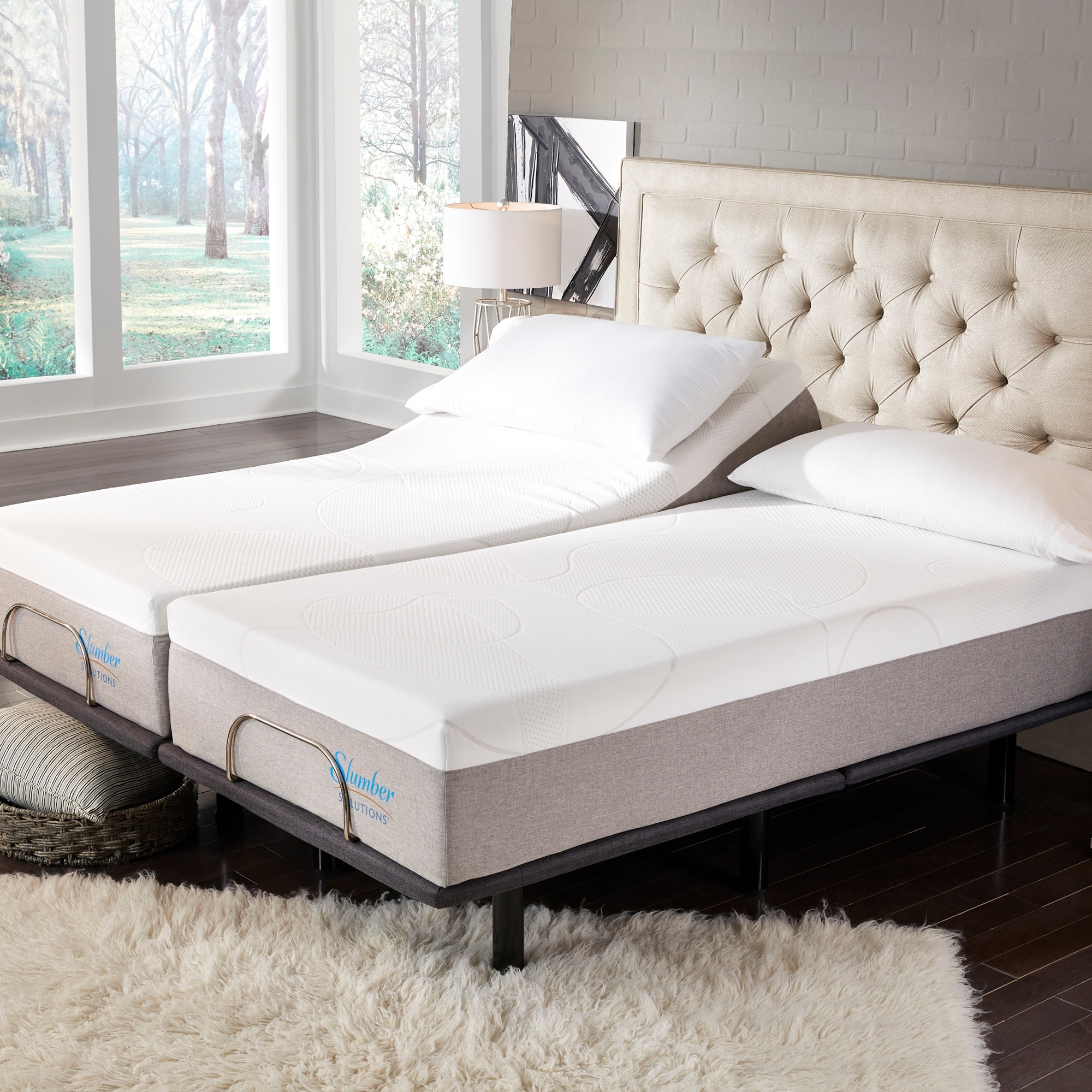Slumber Solutions 12-inch Gel Mattress Adjustable Set - On Sale