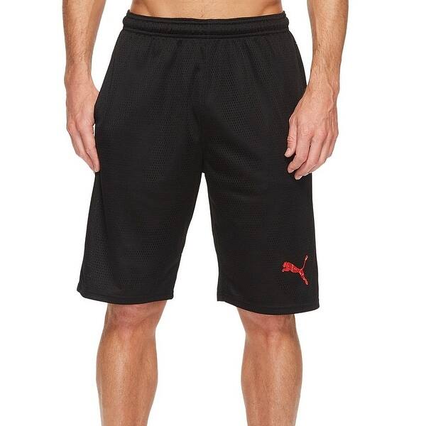 Shop Puma New Black Mens Size Large L Pull On Logo Front