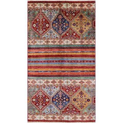 Golden Nile Khorjin Persian Gabbeh Handmade Wool Rug - 3' 0" X 5' 3"