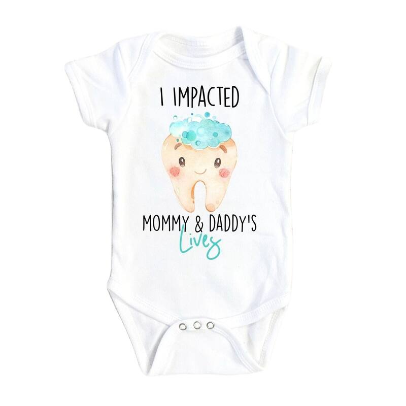 Dental - Baby Boy Girl Clothes Infant Bodysuit Funny Cute Newborn 3 - Natural - Newborn
