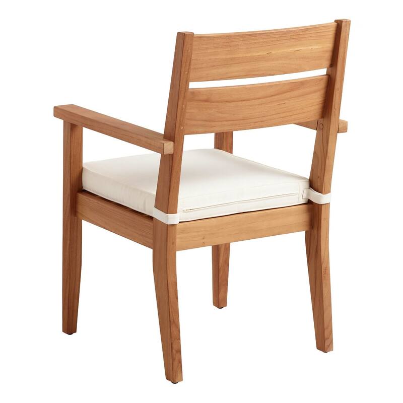 Clermont Outdoor Natural Teak Dining Arm Chair