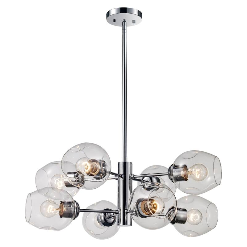 Trans Globe Clusters 8 Light Chandelier Chandelier - Polished Chrome