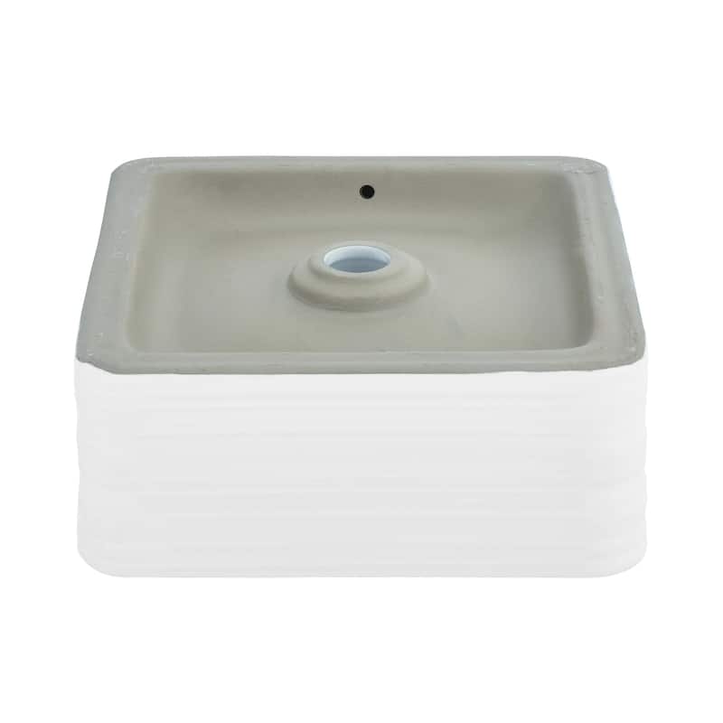 Nancy 14'' Vessel Sink In White - 14.96" x 14.96" 6.10"