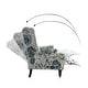 preview thumbnail 43 of 100, Olympus Upholstered Classic Manual Wingback Recliner with Spindle Legs by HULALA HOME