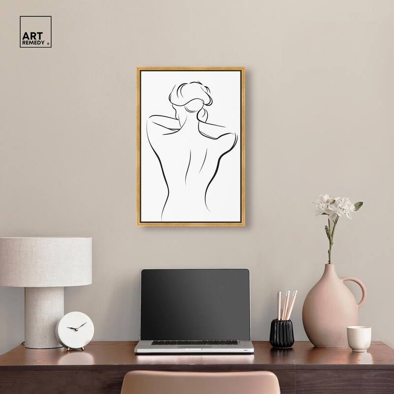 Woman in Contour II Canvas by Art Remedy