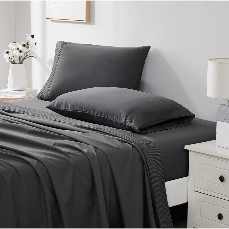 Vilano 21-inch Extra Deep Pocket 4-Piece Bed Sheet Set with Pleated Hem