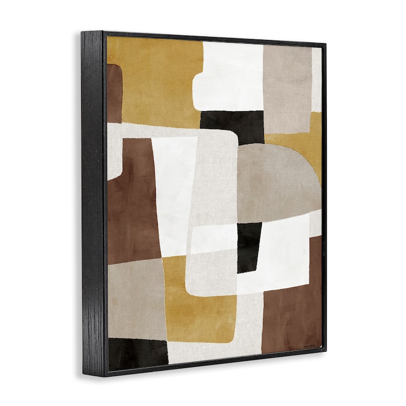 Stupell Funky Boho Geometric Shapes Framed Giclee Art Design By Amber Sterling