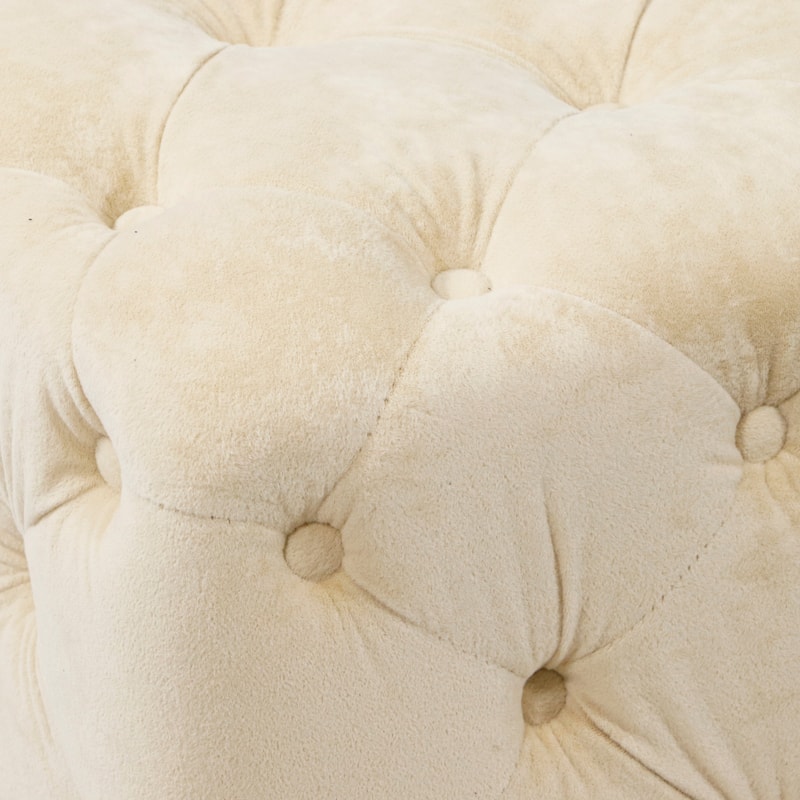 Modern Velvet Ottoman for Living Room, Bedroom, Entrance