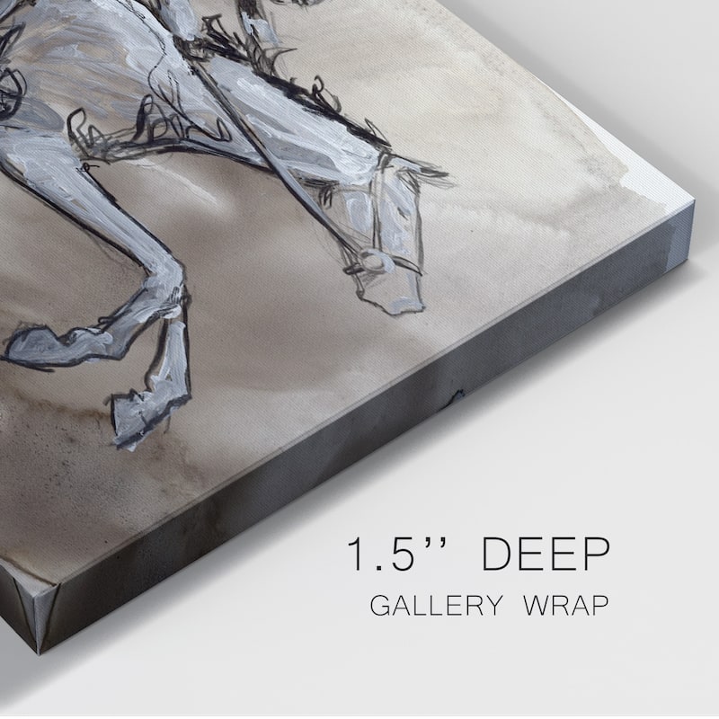 Off to the Races II Premium Gallery Wrapped Canvas - Ready to Hang