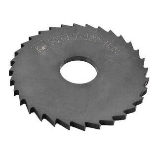 Toolmex 5" X 3/32" HSS Plain Slitting Saw - 40 Teeth, 1" Arbor, 1/4" Keyway (Made In Poland, 5-747-210)