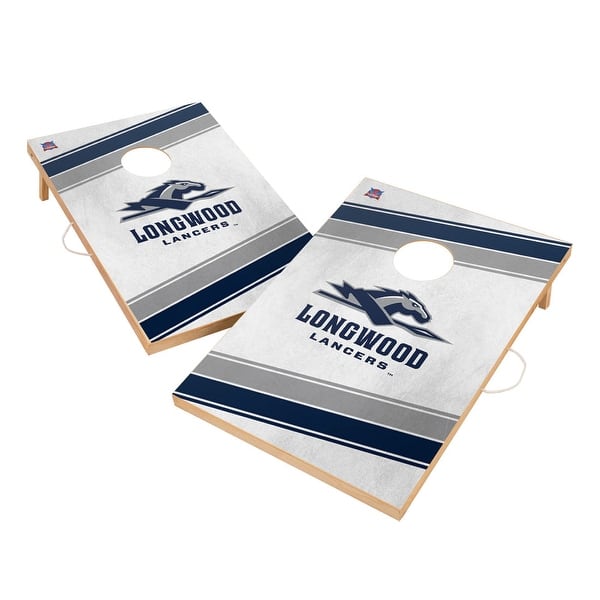 slide 2 of 5, Longwood University Lancers Regulation 2x4 Cornhole Set