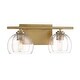 preview thumbnail 7 of 5, Minka Lavery 2722 Glint 2 Light 16" Wide Bathroom Vanity Light with