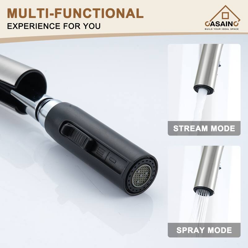 Single Handle Pull-Down Sprayer Kitchen Faucet