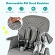 preview thumbnail 15 of 19, Gymax Foldable High Chair for Babies & Toddlers w/ Footrest Detachable