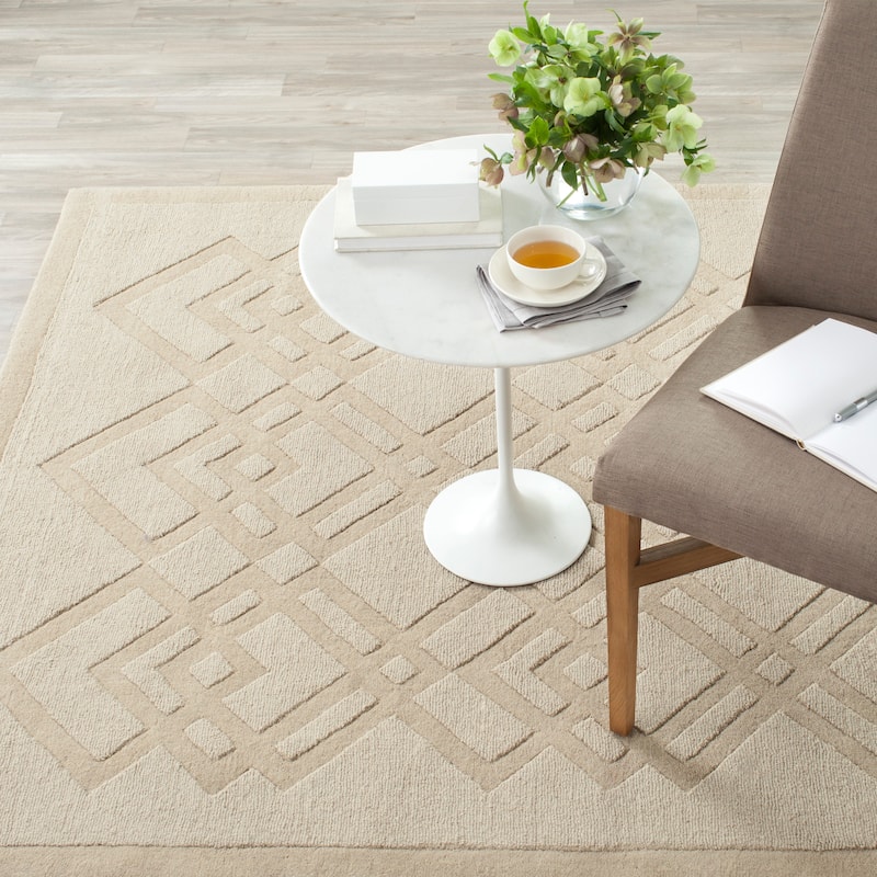Martha Stewart by SAFAVIEH Handmade Margrieta Rug - 5' x 8' - Taupe/Grey
