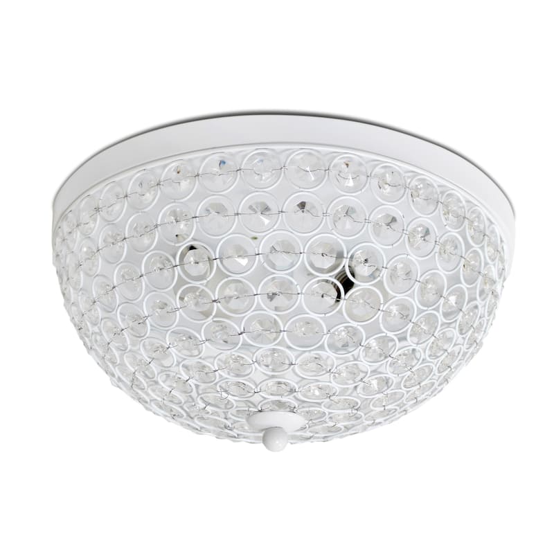 2 Light Flush Mount Ceiling Light - Modern Round Chandelier for Hallway, Bedroom, Living Room - 6.5