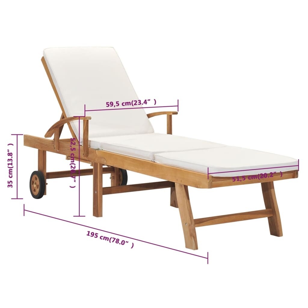 Sun lounger 2025 cream