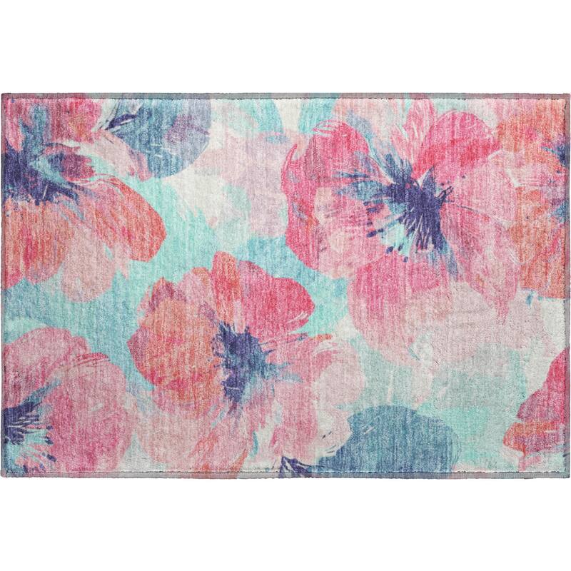 Premium Washable Super Soft Contemporary Floral Mayfield Rug