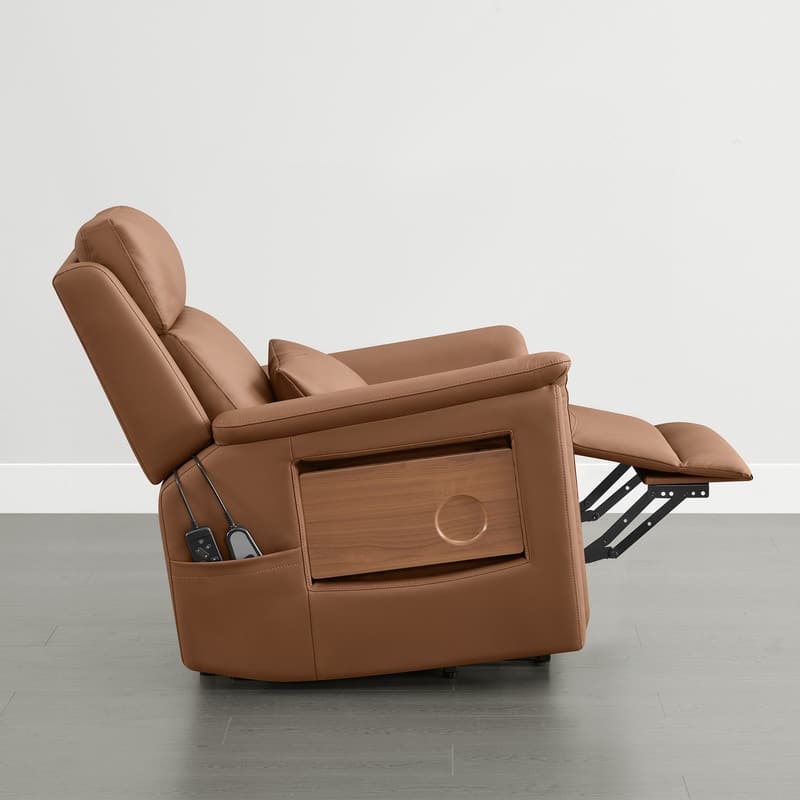 Spruce & Spring Power Lift Recliner Chair for Elderly with Foldable Tray Table and Massage
