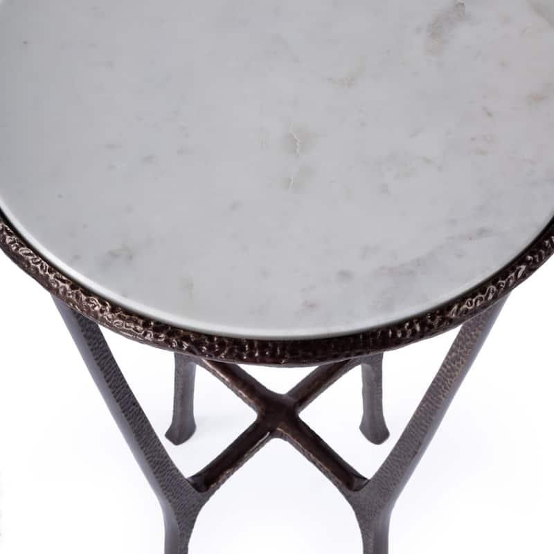 Lania Outdoor Marble Side Table