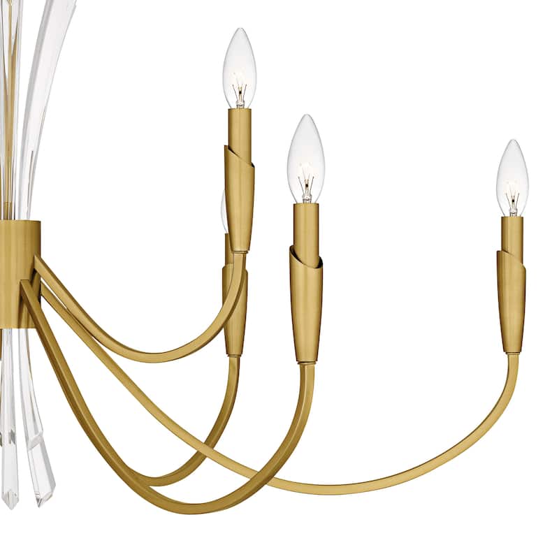 Cecily 9-Light Brushed Gold Chandelier