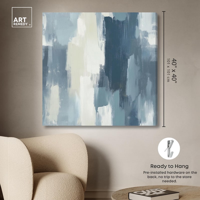 Blue Union Canvas by Art Remedy, Gallery Wrapped