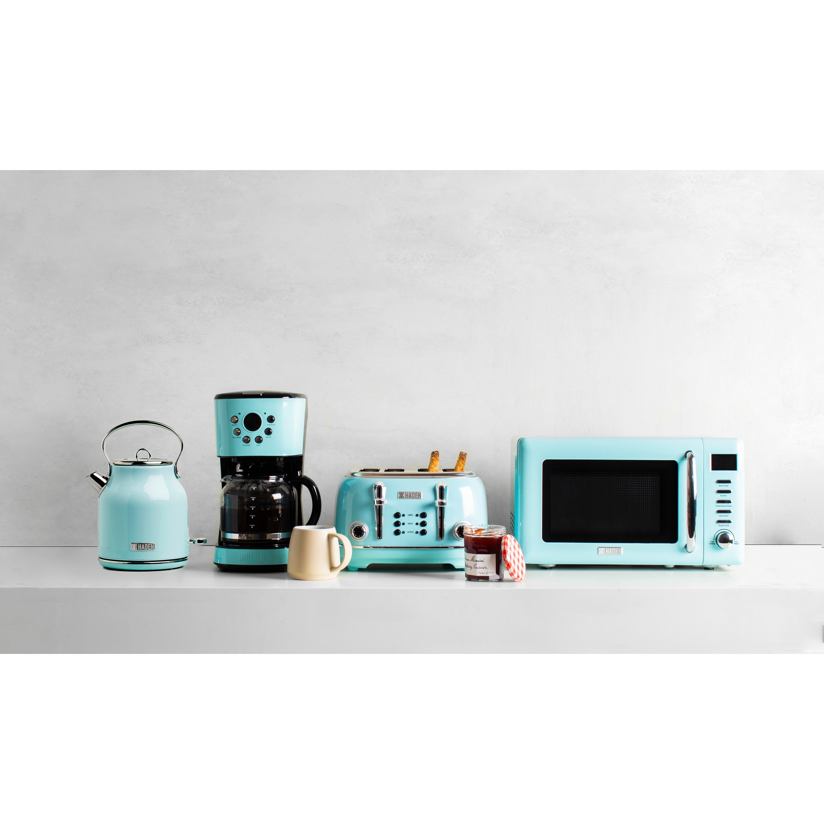 Haden Heritage 12 Cup Programmable Coffee Maker With Strength Control In Light Blue Turquoise Overstock 32051593