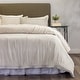 preview thumbnail 1 of 6, Georgia, Reversible, Natural, Duvet Cover Set Natural - King
