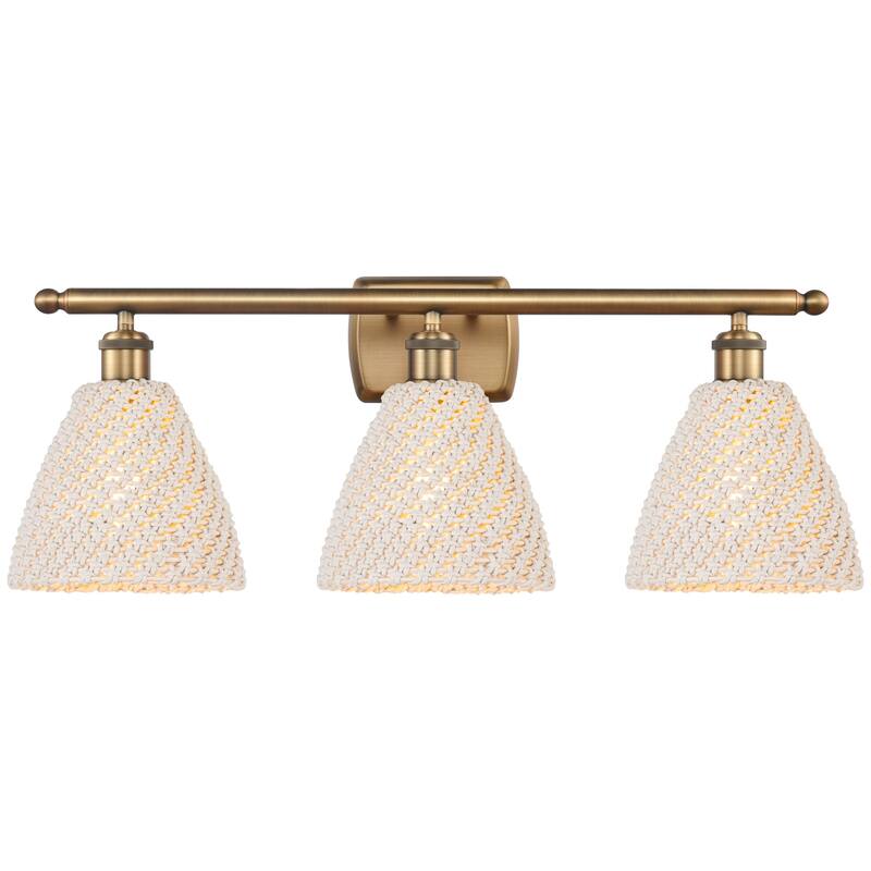 Innovations Lighting 516-3W-11-28 Bristol Natural Vanity Bristol - Brushed Brass / Natural