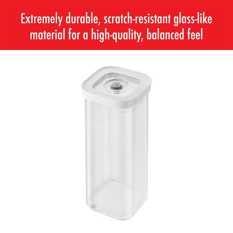 ZWILLING Fresh & Save Cube Box, Plastic, Airtight Dry Food Storage Container, Small Cube Container - Clear