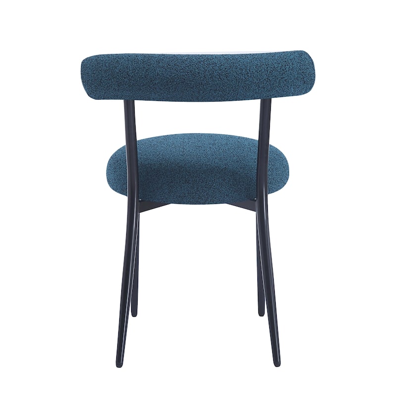 Roomfitters Modern Dining Chair Set of 2, Padded Back and Seat, Sleek Metal Frame