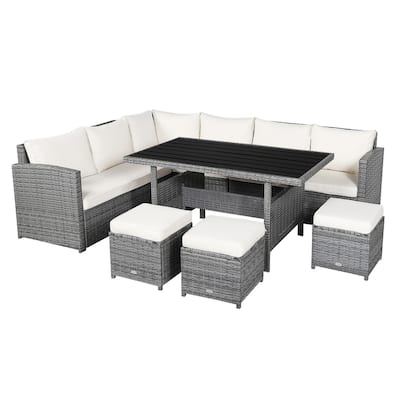 7-piece Outdoor Rattan Patio Furniture Set