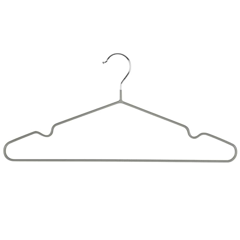 Simplify 12 Pack Metal Hangers - Grey