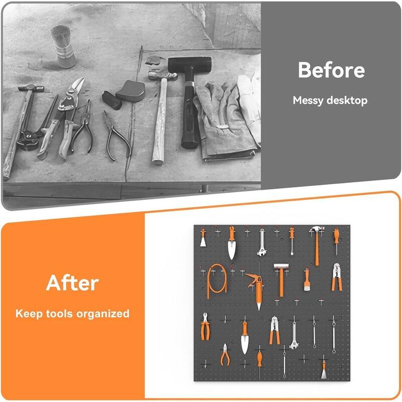 TNINE 2PC Pegboard Panels, Black Bed Bath & Beyond 40124287