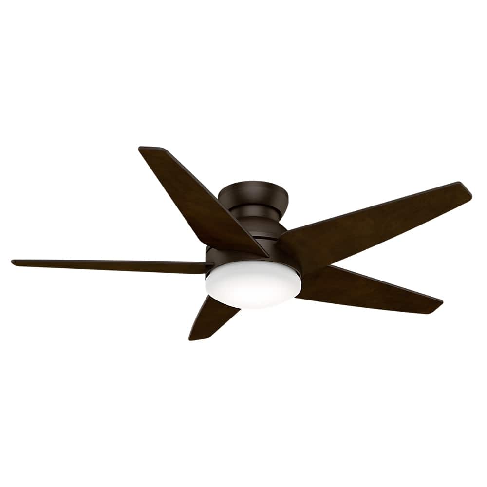 Casablanca Fan 52" Isotope Brushed Cocoa with 5 Espresso Veneer Blades - Brown