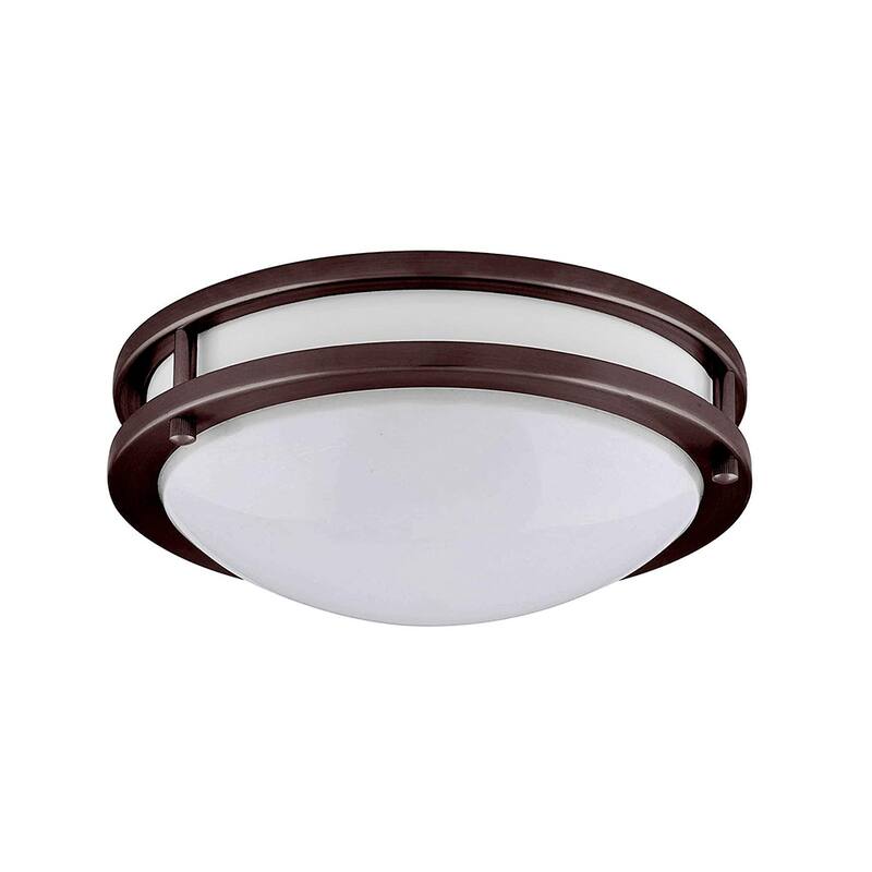 Amax Lighting 35W LED flush mount fixture in Brush Nickel Finish