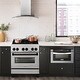 preview thumbnail 53 of 51, Autograph Edition 30" 4.0 cu. ft. Dual Fuel Range with Gas Stove and Electric Oven in Fingerprint Resistant Stainless Steel
