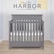 preview thumbnail 3 of 5, Dream On Harbor 4-in-1 Convertible Mini Crib Steel Grey